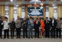 Kasdim 0402/OKI Hadiri Rapat Paripurna PAW Anggota DPRD Ogan Ilir