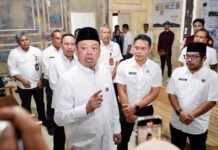 Menteri Nusron Tinjau Kantah Aceh Tamiang Pasca Bencana Hidrometeorologi Sumatera