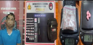 Rumah di Desa Upang Ceria Digerebek, Polisi Temukan Puluhan Paket Sabu Siap Edar