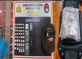 Rumah di Desa Upang Ceria Digerebek, Polisi Temukan Puluhan Paket Sabu Siap Edar