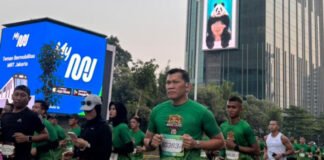 Berlari 10K Hingga Main Drumband, Pangdam XXI/Radin Inten Semarakkan HUT ke-65 Kostrad