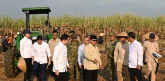 Dampingi Presiden Prabowo Panen Raya di Malang, Menteri Nusron: Ketahanan Pangan Butuh Kepastian Hukum Tanah