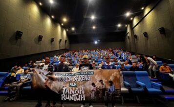 Polda Sumsel Gelar Nobar Film Tanah Runtuh Bersama Sabuk Kamtibmas