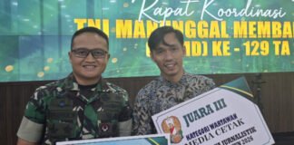 Kodim 0402/OKI-OI Raih Juara Lomba Karya Jurnalistik TMMD ke-128 Kategori Media Cetak