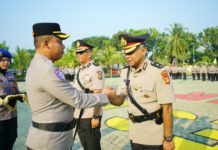 Sertijab Kabag Ren Polres OKI, Kompol Yusuf Solehat Resmi Gantikan Kompol Novan Dwi Putra