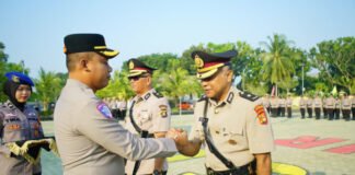 Sertijab Kabag Ren Polres OKI, Kompol Yusuf Solehat Resmi Gantikan Kompol Novan Dwi Putra