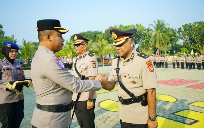 Sertijab Kabag Ren Polres OKI, Kompol Yusuf Solehat Resmi Gantikan Kompol Novan Dwi Putra