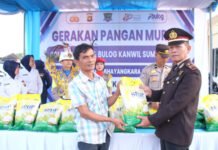 Hari Bhayangkara ke-80, Polres OKI dan Bulog Gelar Gerakan Pangan Murah