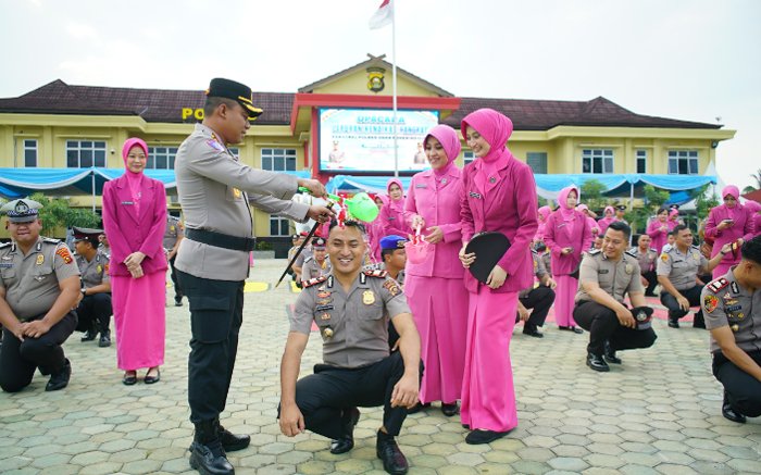 75 Personel Polres OKI Naik Pangkat, Momentum Tingkatkan Profesionalisme Pengabdian
