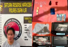 Tak Berkutik Saat Digerebek, Perempuan Ini Simpan Belasan Paket Sabu