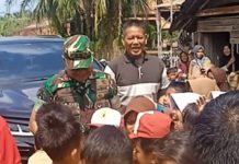 Momen Hari Anak Nasional 2026, Kunjungan Dandim 0402/OKI-OI ke Desa Ini Disambut Sukacita Warga