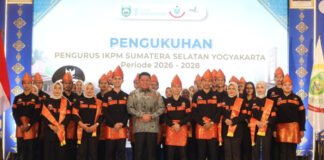 Gubernur Herman Deru Kukuhkan Pengurus IKPM Sumsel Yogyakarta 2026–2028