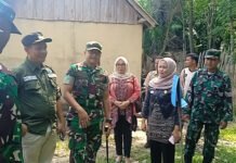 Dandim 0402/OKI-OI Kunjungi Desa Tebedak I dan II, Tinjau Pembangunan Infrastruktur Hingga Beri Apresiasi Keluarga Lulusan TNI