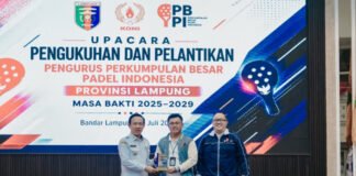 Pemprov Lampung Dorong Padel Jadi Motor Sport Tourism dan Penggerak Ekonomi Daerah
