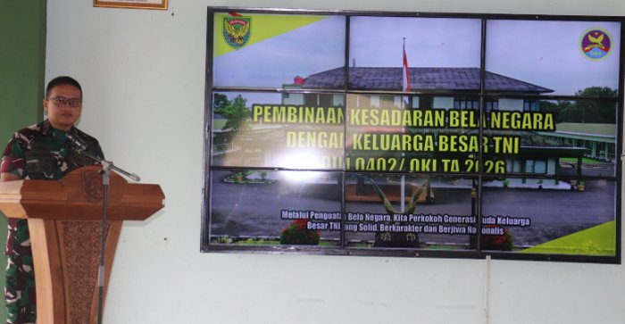 Kodim 0402/OKI Gelar Pembinaan Kesadaran Bela Negara Bersama Keluarga Besar TNI