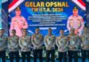 Hadiri Gelar Operasional TW II, Kapolres OKI Tegaskan Komitmen Tingkatkan Pelayanan Presisi