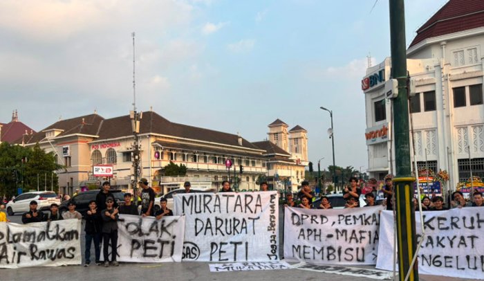 Mahasiswa Muratara di Yogyakarta Gelar Aksi Damai, Soroti Maraknya PETI di Musi Rawas Utara