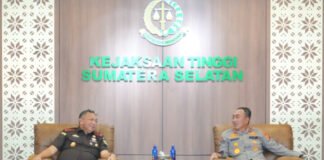 Kapolda dan Kejati Sumsel Perkuat Sinergi Penegakan Hukum untuk Jaga Kondusivitas Bumi Sriwijaya