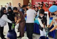 Polda Sumsel Musnahkan Barang Bukti Narkotika Senilai Rp7,9 Miliar