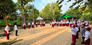BNNK OKI Sosialisasikan Bahaya Narkoba ke Puluhan Siswa SDS Alam Kayuagung