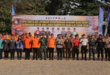 Kasdim 0402/OKI Hadiri Apel Kesiapsiagaan Karhutla di Ogan Ilir
