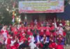Ratusan Warga RT 17 Kelurahan Gandus Padati Jalan Sehat dan Lomba Senam HUT RI ke-81