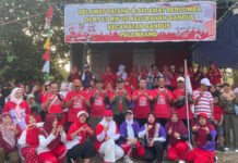 Ratusan Warga RT 17 Kelurahan Gandus Padati Jalan Sehat dan Lomba Senam HUT RI ke-81