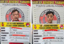 Gagal Kabur, Dua Pemuda di Lubuk Linggau Ditangkap Bawa 98 Butir Ekstasi