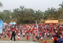 Meriahkan HUT RI ke-81, Ribuan Warga PALI Ikuti Jalan Santai dan Senam Sehat