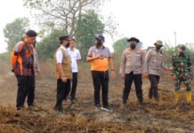 Polres OKI Perkuat Sinergi Penanganan Karhutla, Stafsus Menko Infrastruktur Cek Lahan Terbakar di Jejawi