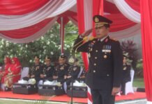 Wakapolda Sumsel Pimpin Upacara HUT ke-81 RI, Teguhkan Semangat Pengabdian Polri
