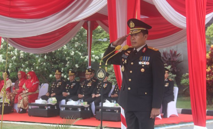 Wakapolda Sumsel Pimpin Upacara HUT ke-81 RI, Teguhkan Semangat Pengabdian Polri