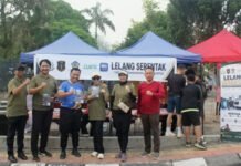 Sambut Lelang Serentak Nasional, Kejari OKI Pamerkan Barang Rampasan di CFD Kayuagung