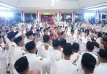 Sukses Kawal Merah Putih, Bupati Muchendi Ajak Paskibraka OKI Terus Berkarya