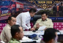 Presiden Prabowo Pimpin Ratas Karhutla di Palembang