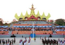 Dari Merah Putih ke Layar Digital, Kreativitas Kemerdekaan Bergema di Menara Siger