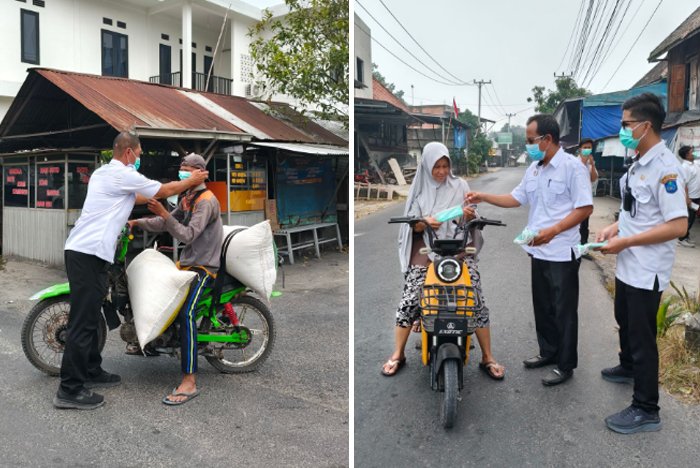 Antisipasi Lonjakan ISPA, Dinkes OKI Distribusikan 32.200 Masker