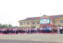 Di Tengah Cuaca Kering, Polres OKI Gelar Sholat Istisqa dan Peringatan Maulid Nabi Muhammad