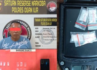 Polisi Ringkus Residivis Pengedar Sabu, Empat Paket Narkotika Disita