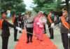 Khidmat, Polres Tulang Bawang Barat Gelar Welcome and Farewell Parade Kapolres