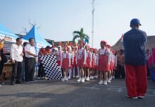 Semarak HUT RI ke-81, 92 Regu Pelajar OKI Tampilkan Gerak Jalan Indah