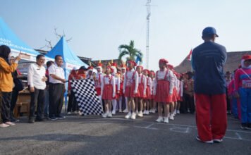 Semarak HUT RI ke-81, 92 Regu Pelajar OKI Tampilkan Gerak Jalan Indah