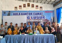 Perkuat P4GN, BNNK OKI Gelar Workshop di Kecamatan Tanjung Lubuk