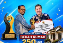 Prestasi Gemilang, Kerinci Terbaik II Program 3 Juta Rumah, Dapat 250 Unit Bedah Rumah