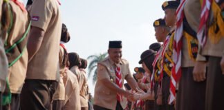 Pramuka OKI Didorong Jadi Kader Pemimpin dan Pelopor Pencegahan Karhutla