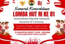 HUT RI ke-81 Makin Meriah, IJP Ajak Wartawan Pemprov Lampung Adu Kekompakan