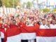 Bupati OKI Bagikan 3.000 Bendera Merah Putih, Ajak Masyarakat Semarakkan HUT ke-81 RI