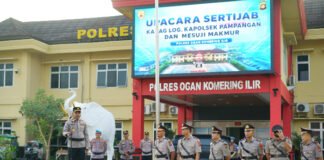 Polres OKI Gelar Sertijab 6 Perwira, Ini Daftar Jabatan Barunya