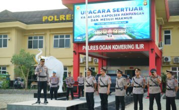 Polres OKI Gelar Sertijab 6 Perwira, Ini Daftar Jabatan Barunya