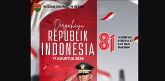 Pangdam XXI/Radin Inten: Kemerdekaan Harus Dibayar dengan Karya Nyata